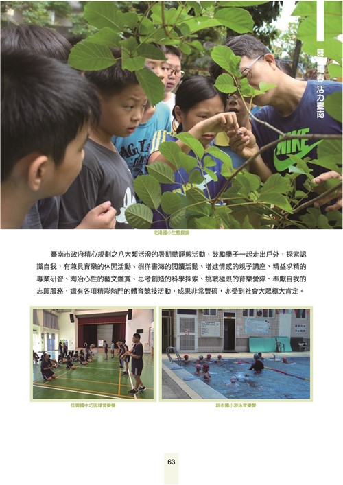 舞動青春活力台南-臺南市青春專案八年成果專輯第65頁內容