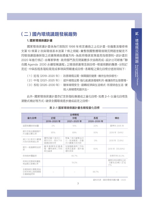 臺南市環境保護計畫核定版第17頁內容
