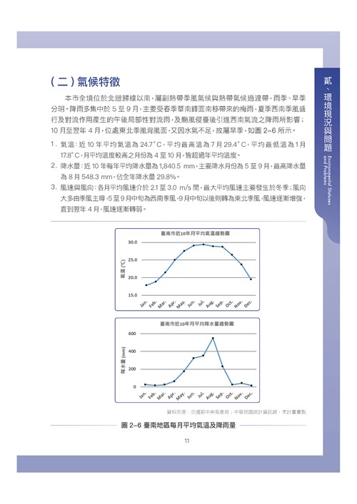 臺南市環境保護計畫核定版第21頁內容