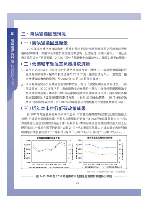 臺南市環境保護計畫核定版第30頁內容