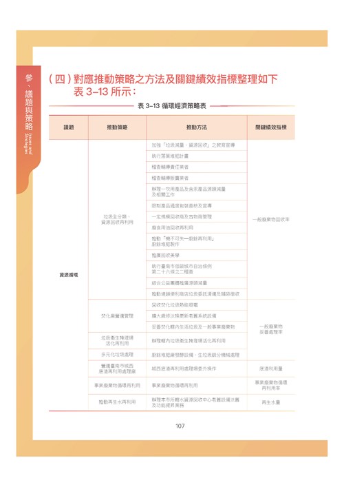 臺南市環境保護計畫核定版第118頁內容