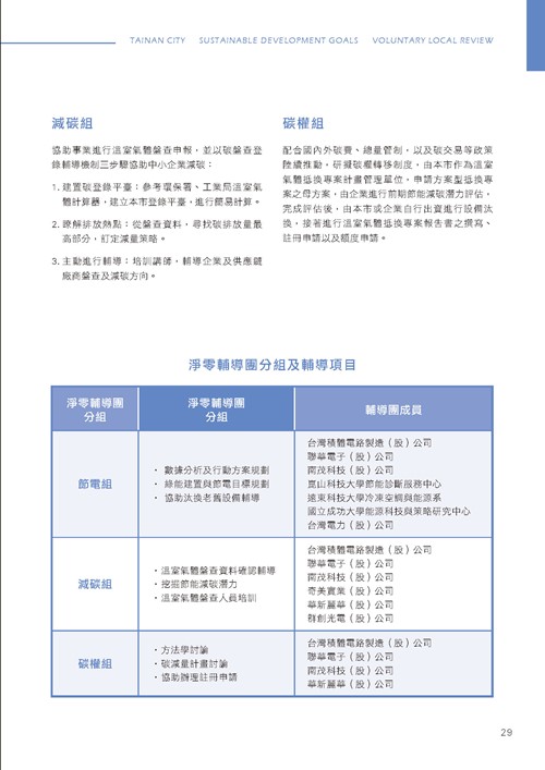 臺南市永續發展目標自願檢視報告第34頁內容