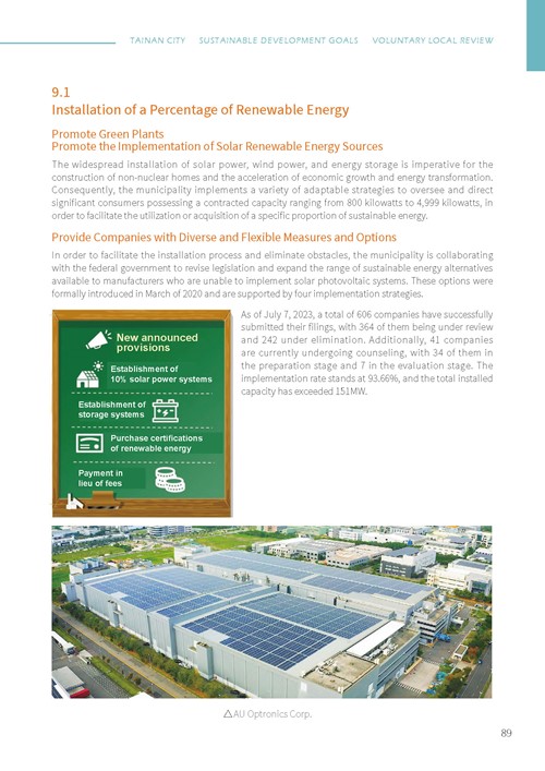 Tainan City Sustainable Development Goals第94頁內容