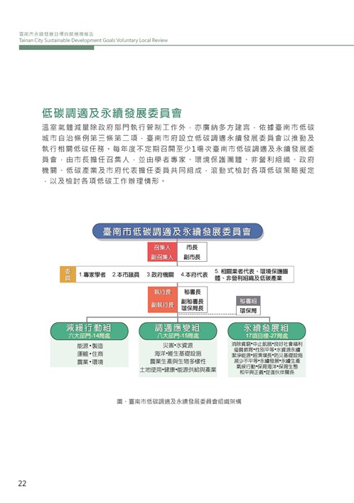 2021臺南市永續發展目標自願檢視報告第26頁內容