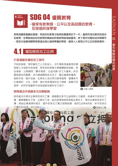 2021臺南市永續發展目標自願檢視報告第55頁內容