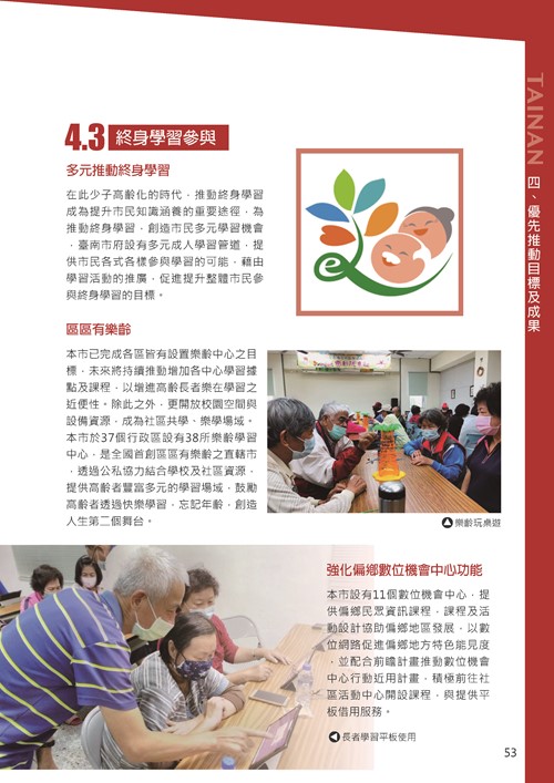 2021臺南市永續發展目標自願檢視報告第57頁內容