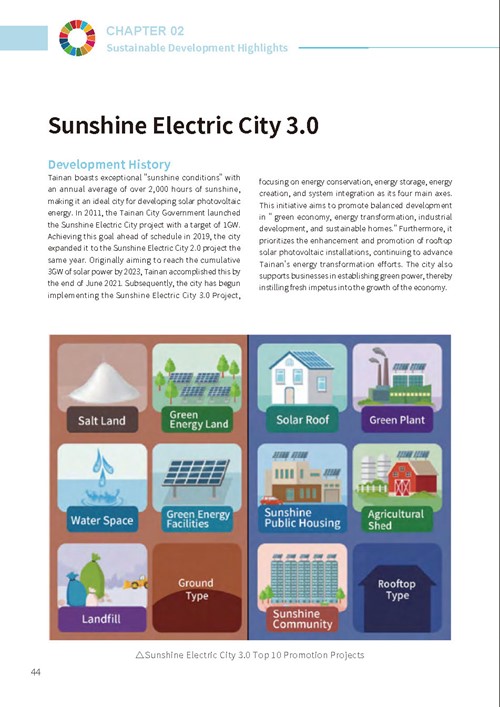 2023 Tainan City Sustainable Development Goals Voluntary Local Review第49頁內容
