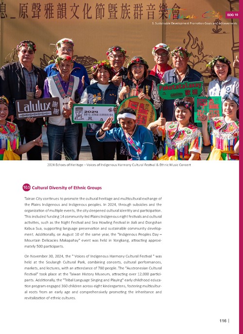 2024 Sustainable Development Goals Voluntary Local Review第118頁內容