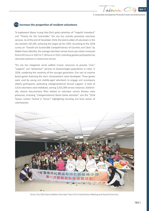 2024 Sustainable Development Goals Voluntary Local Review第166頁內容