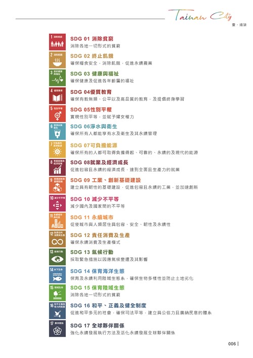 2024臺南市永續發展目標自願檢視報告第8頁內容