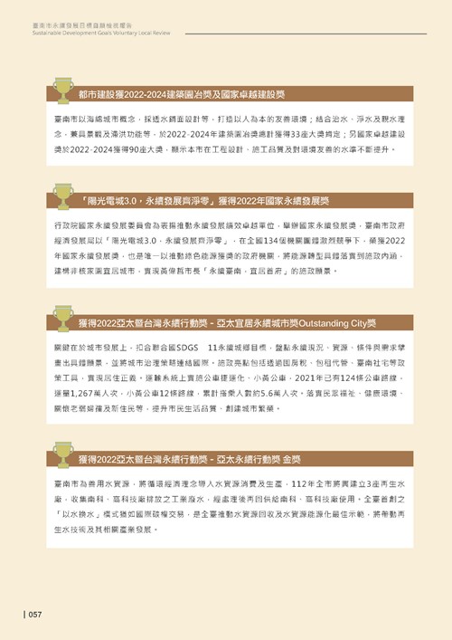 2024臺南市永續發展目標自願檢視報告第59頁內容