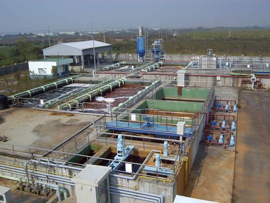 Exterior of the leachate treatment plant